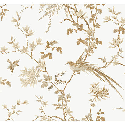 Bird And Blossom Chinoserie Wallpaper | Jeffrey Stevens