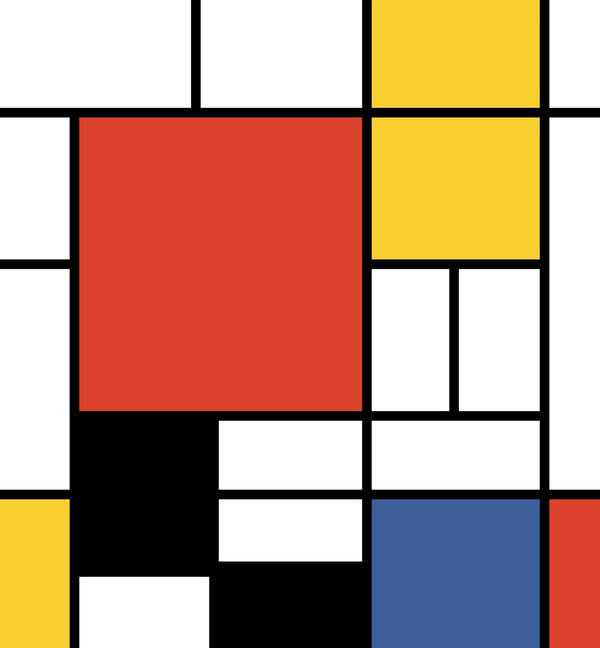 Composition Mural Art Deco Geometric - Multicolored | Architectural Wallcoverings