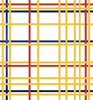 Malibu Mondrian Grid Mural Wallpaper - Art Deco Geometric - Multicolored | Malibu Wallpaper