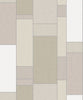 Malibu De Stijl Geometric Wallpaper - Art Deco Geometric - Soft Sage & Metallic Silver | Malibu Wallpaper