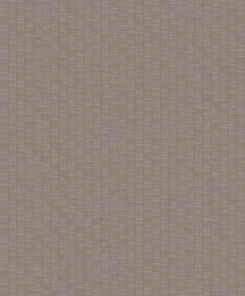 Malibu Deco Spliced Stripe Wallpaper - Art Deco Geometric - Graphite & Terra Cotta | Malibu Wallpaper