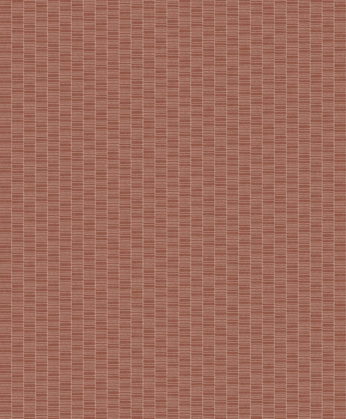 Malibu Deco Spliced Stripe Wallpaper - Art Deco Geometric - Terra Cotta | Malibu Wallpaper