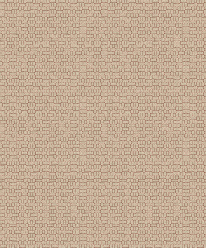Capsule Geometric Art Deco Geometric - Ivory & Terra Cotta | Architectural Wallcoverings