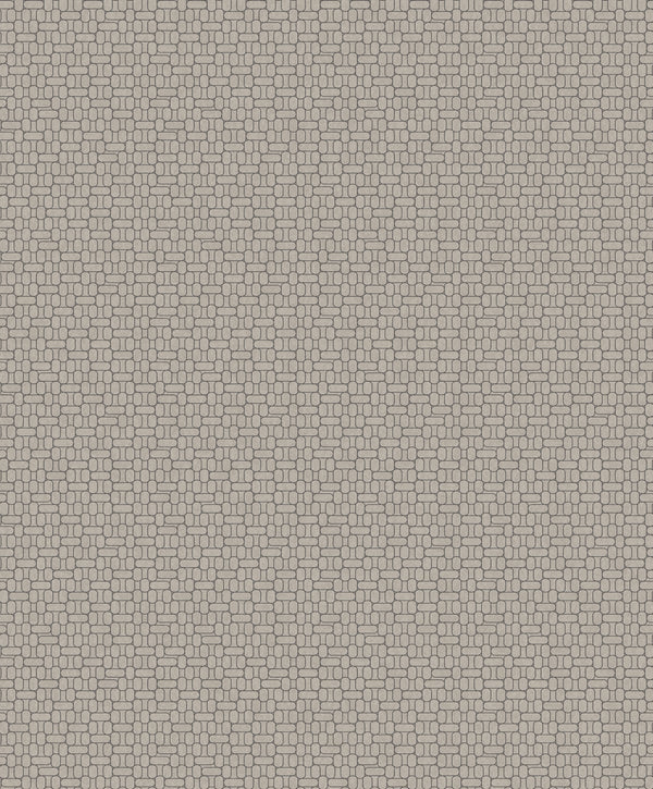 Capsule Geometric Art Deco Geometric - Nobel Grey | Architectural Wallcoverings