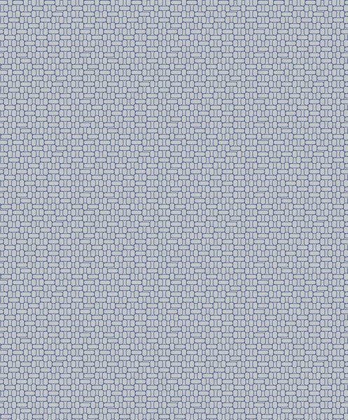 Malibu Capsule Geometric Wallpaper - Art Deco Geometric - Skylight & Navy | Malibu Wallpaper