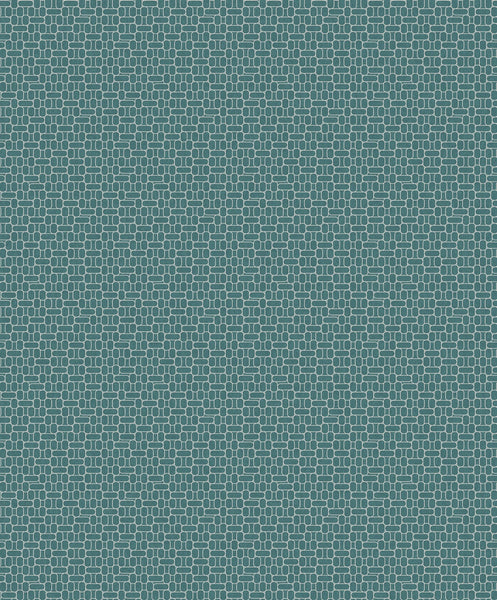 Malibu Capsule Geometric Wallpaper - Art Deco Geometric - Perry Teal | Malibu Wallpaper