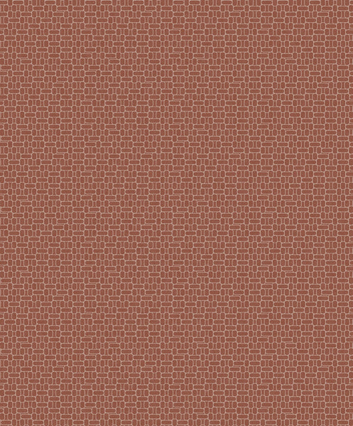 Malibu Capsule Geometric Wallpaper - Art Deco Geometric - Terra Cotta | Malibu Wallpaper