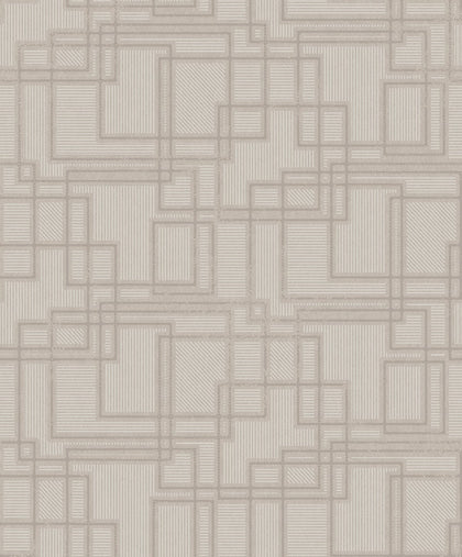 Bauhaus Cityscape Art Deco Geometric - Laurent Grey | Architectural Wallcoverings