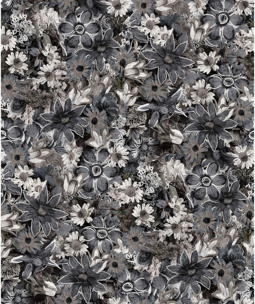 Big Floral By Nick Cave Grayscale | Knoll