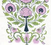 Lavender Green Navy on Ivory