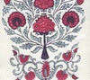 Red Burgundy Purple on Ivory