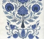 Medium Blues on Ivory