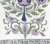 Lavender Green Navy on Ivory