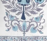 Lavender Sky Navy on Ivory