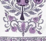 Purple Lavender on Ivory