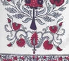 Red Burgundy Purple on Ivory