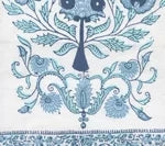 Seaside Turquoise Navy on Ivory