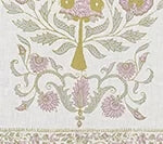 Silver Gold Lilac on Ivory