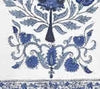 Medium Blue on Ivory
