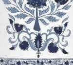 Dark Blue on Ivory