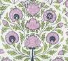 Lavender Green Navy on Ivory