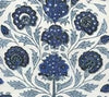 Slate Sky Royal Dark Blue on Ivory