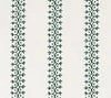 Dark Green on Ivory Taj Linen