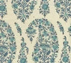 Blue on Cream Linen