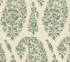 Turquoise on Cream Linen