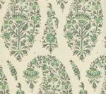 Turquoise on Cream Linen