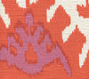Kazak, Orange Pink on Silk