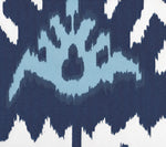 Kazak, New Navy Denim Blue on White Suncloth