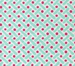 Magenta / Sky on White Linen Cotton Wallcoverings | Alan Campbell