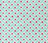 Magenta / Sky on White Linen Cotton