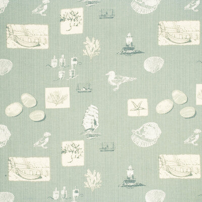 Sennen - Pale Aqua Light Green By Baker Lifestyle | Beachcomber Collection |Animal/Insects Novelty Multipurpose Print