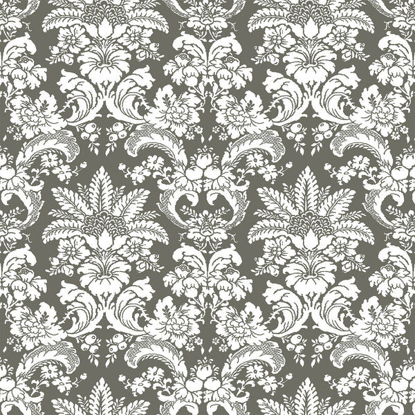 Grajal - Gris Grey By Gaston Y Daniela | Lorenzo Castillo V |Damask  Multipurpose Print