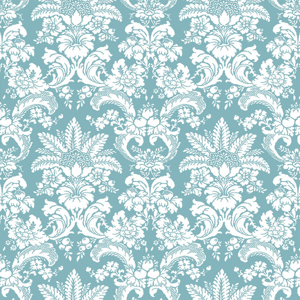 Grajal - Azul Light Blue By Gaston Y Daniela | Lorenzo Castillo V |Damask  Multipurpose Print