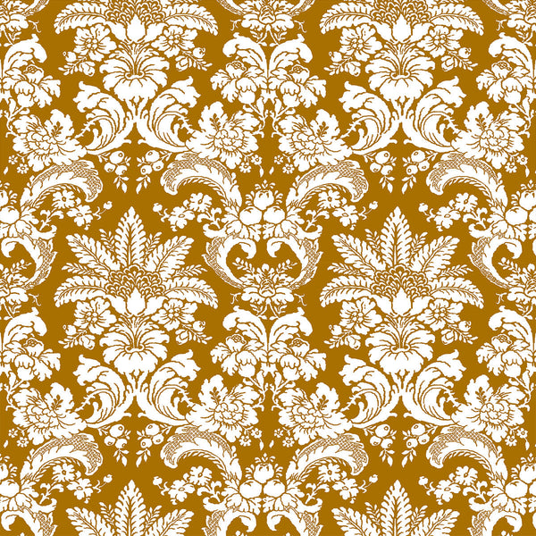Grajal - Ocre Gold By Gaston Y Daniela | Lorenzo Castillo V |Damask  Multipurpose Print