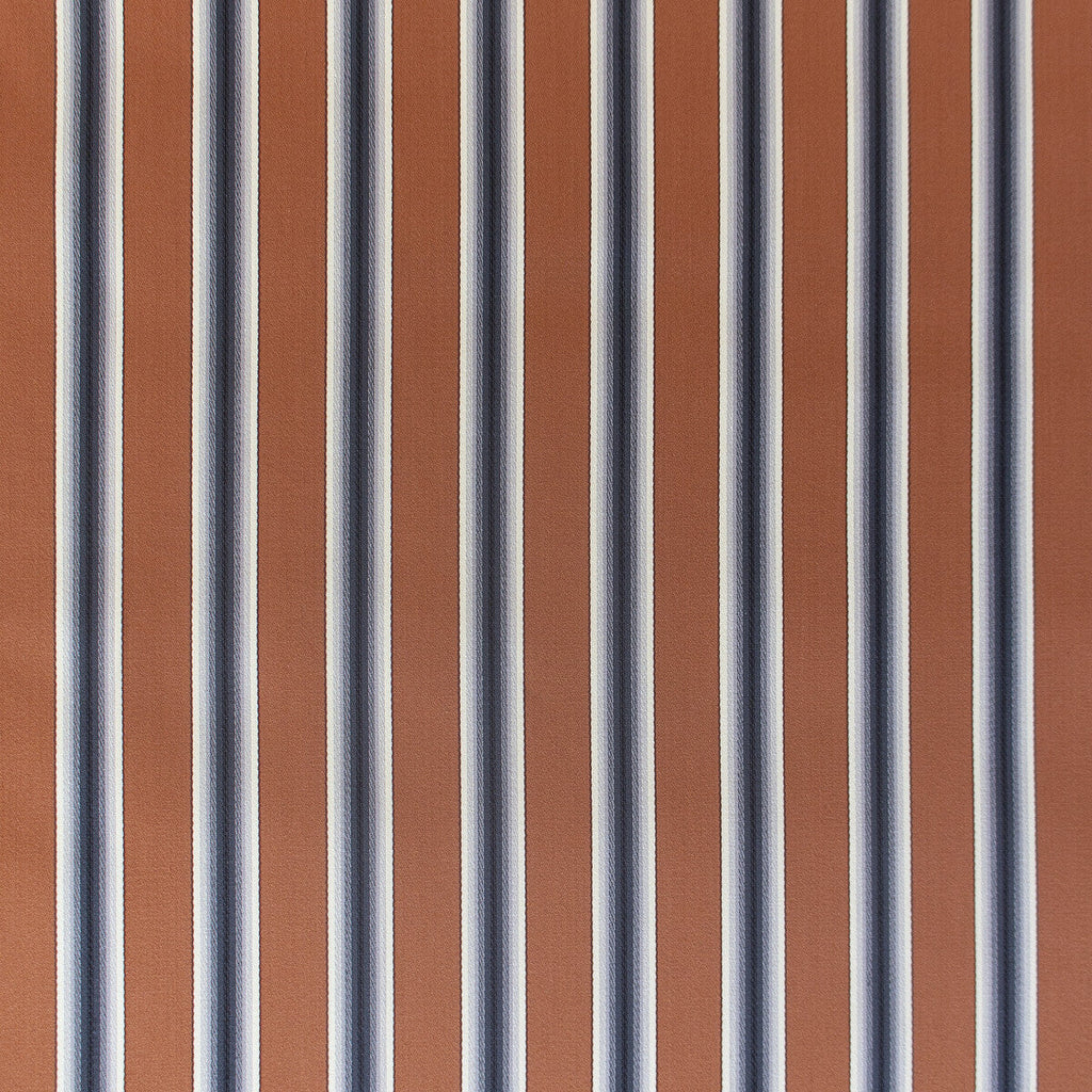 Samples and Purchasing available for Trastamara - Cobre Rust By Gaston Y Daniela | Lorenzo Castillo V |Stripes Tone On Tone Upholstery  at Designer Wallcoverings and Fabrics