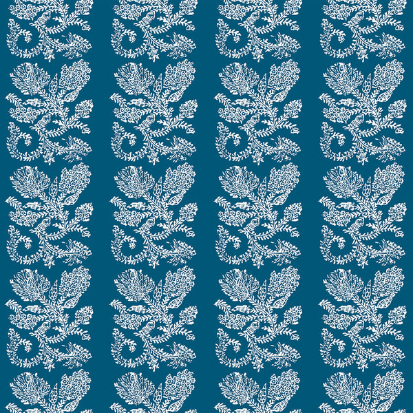 Camino - Azul Blue By Gaston Y Daniela | Lorenzo Castillo V | Paisley Multipurpose Print