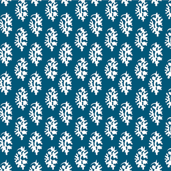 Seijo - Azul Blue By Gaston Y Daniela | Lorenzo Castillo V |Paisley Small Scale Multipurpose Print