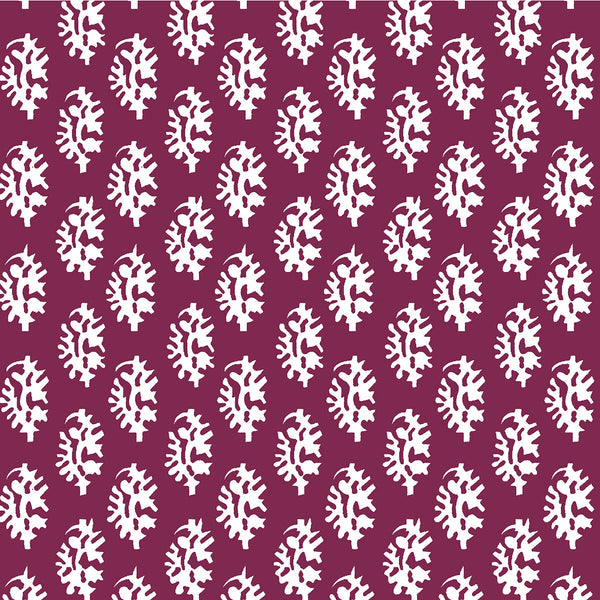 Seijo - Burdeos Plum By Gaston Y Daniela | Lorenzo Castillo V |Paisley Small Scale Multipurpose Print