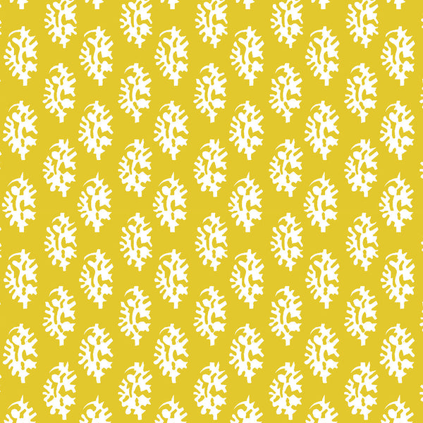 Seijo - Amarillo Yellow By Gaston Y Daniela | Lorenzo Castillo V |Paisley Small Scale Multipurpose Print