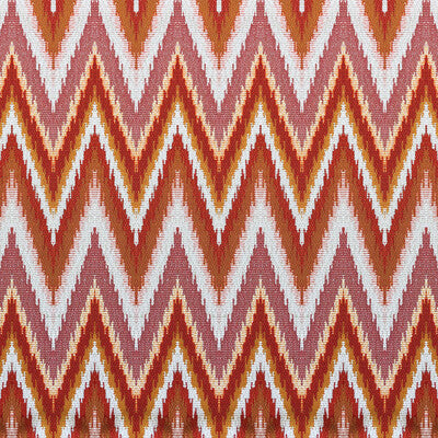 Samples and Purchasing available for Gedeon - Naranja Orange By Gaston Y Daniela | Lorenzo Castillo Vi | Flamestitch Upholstery Indoor / Outdoor at Designer Wallcoverings and Fabrics