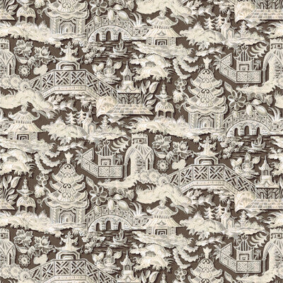 Marta - Chocolate Brown By Gaston Y Daniela | Lorenzo Castillo Vi |Chinoiserie  Multipurpose Print