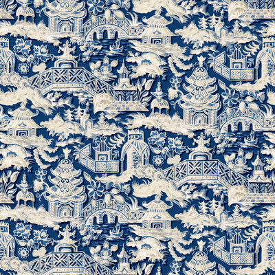 Marta - Azul Blue By Gaston Y Daniela | Lorenzo Castillo Vi |Chinoiserie  Multipurpose Print
