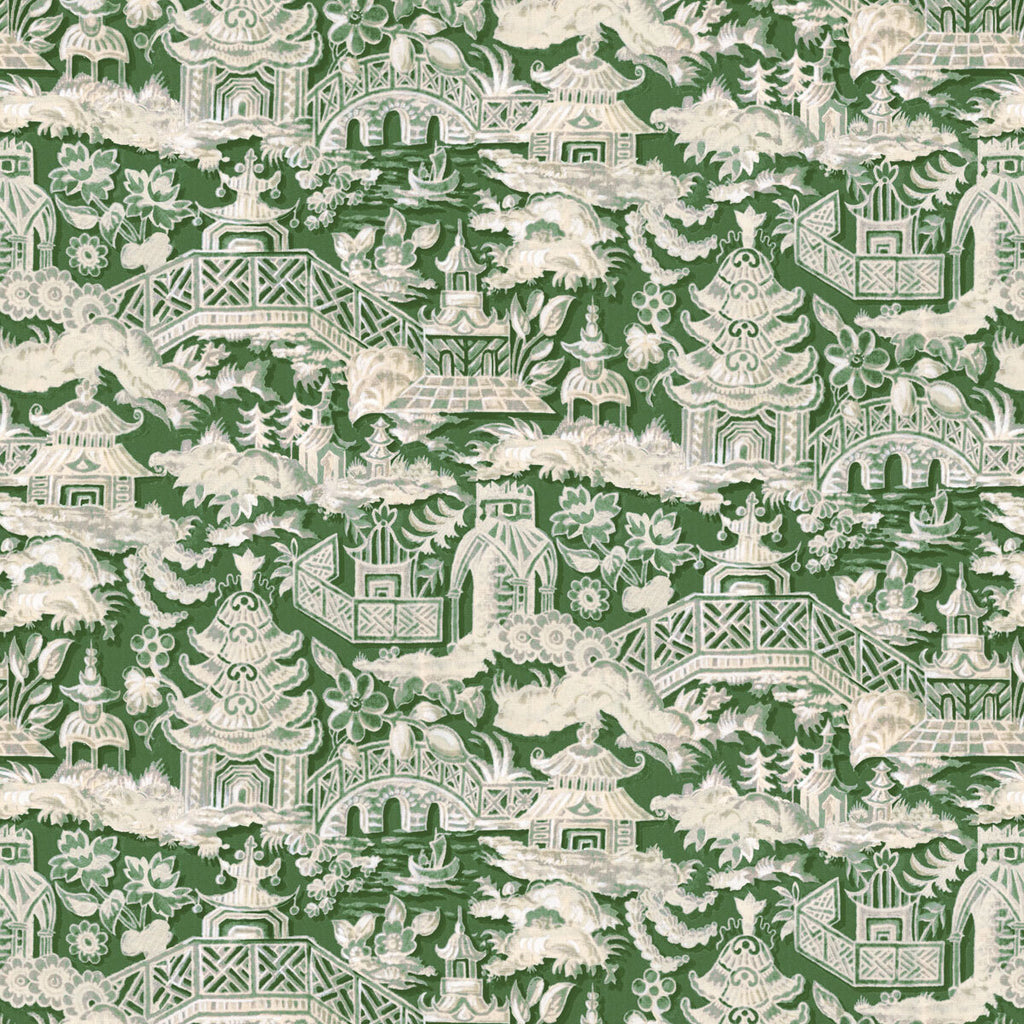 Marta - Verde Green By Gaston Y Daniela | Lorenzo Castillo Vi |Chinoiserie  Multipurpose Print