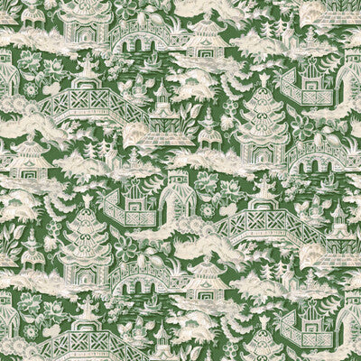 Marta - Verde Green By Gaston Y Daniela | Lorenzo Castillo Vi |Chinoiserie  Multipurpose Print