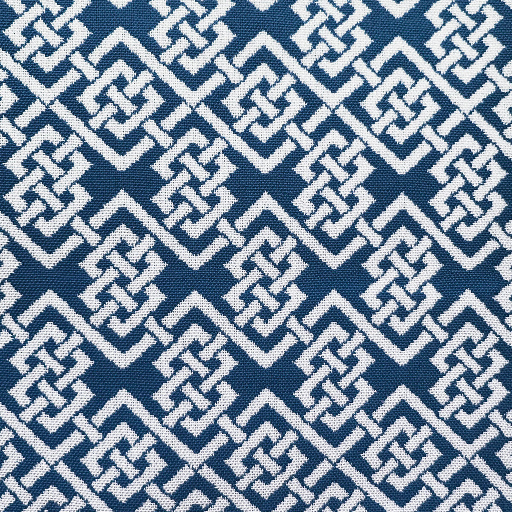 Ephraim - Azul Blue By Gaston Y Daniela | Lorenzo Castillo Vi | Geometric Upholstery Indoor / Outdoor