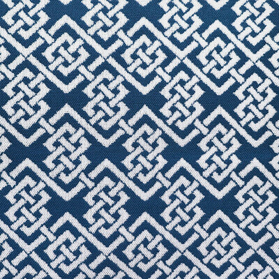 Ephraim - Azul Blue By Gaston Y Daniela | Lorenzo Castillo Vi | Geometric Upholstery Indoor / Outdoor